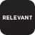Relevant Software logo on a darck background