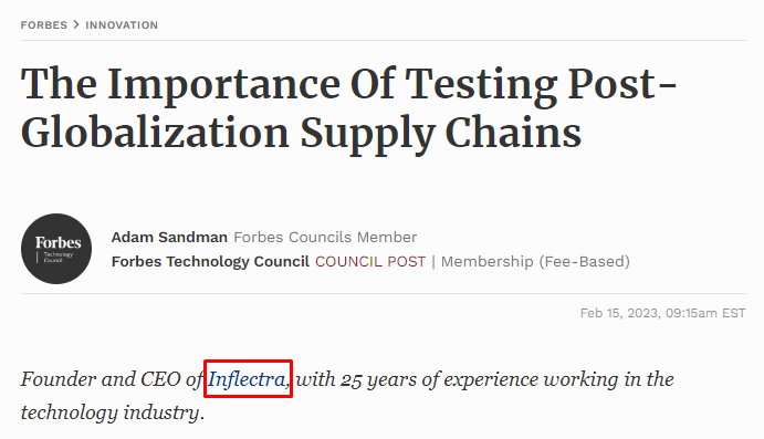 An example of an editorial link on Forbes