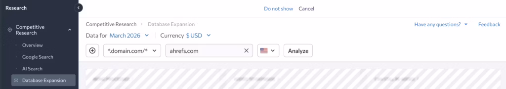 Database Expansion by SE Ranking