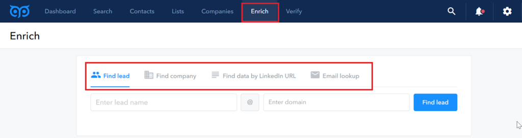 head to the "Enrich" tab of the tool