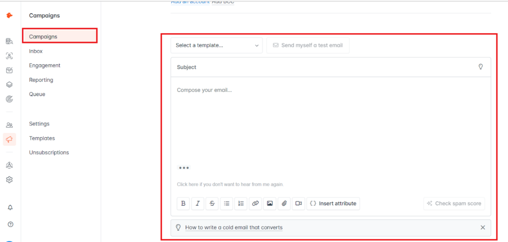 reaching out with ready-made email templates