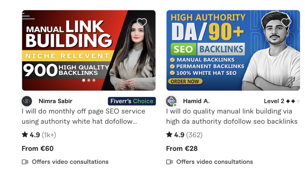 Avoid Fiverr link builders
