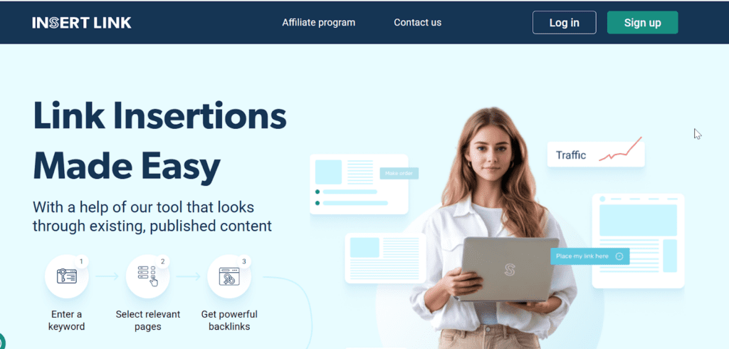 Insert Link link building platform