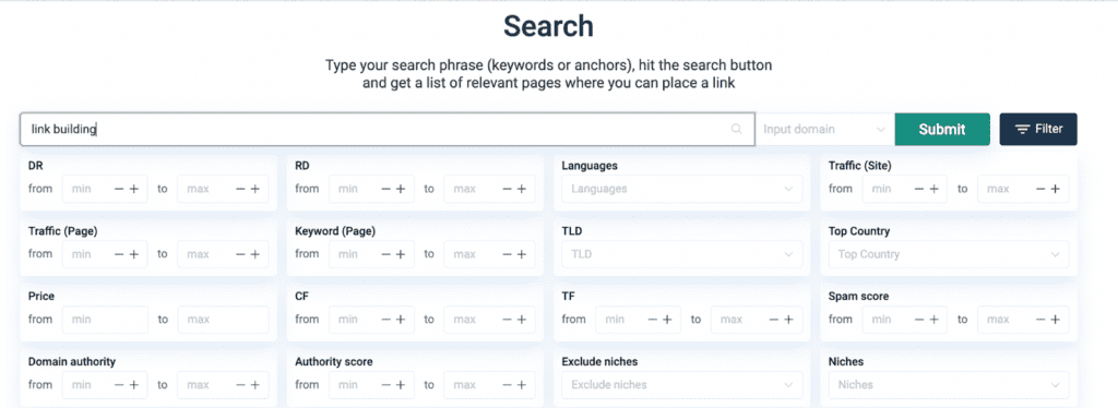INSERT.LINK dashboard