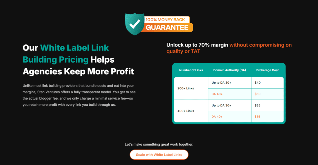 Stan Ventures pricing