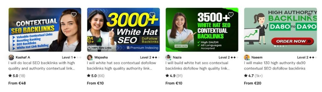 Contextual backlinks from resellers