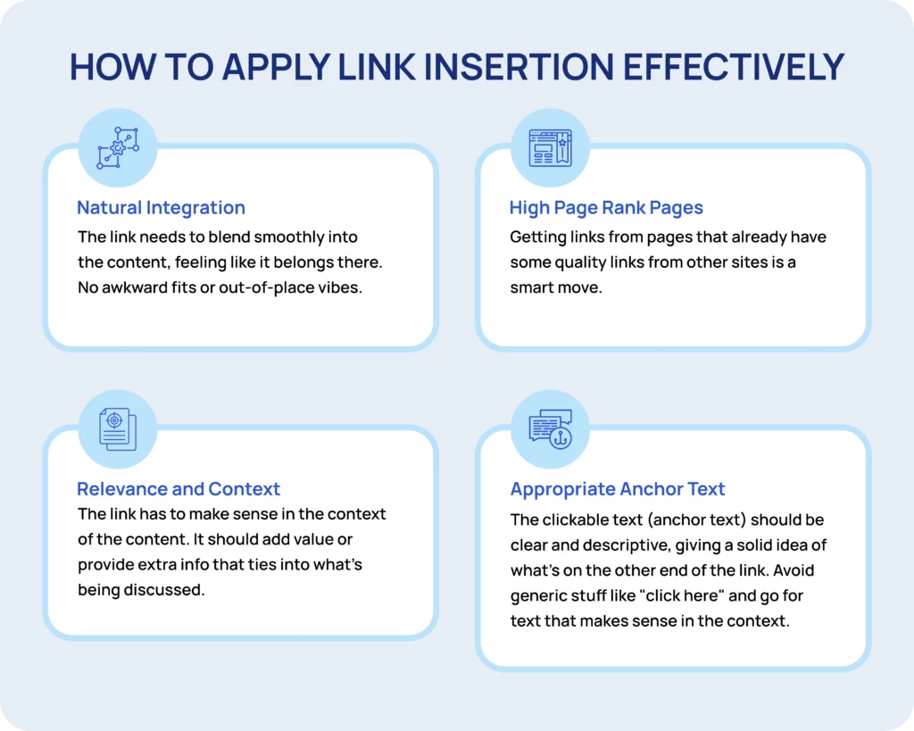 How To Apply Link Insertion Effectively