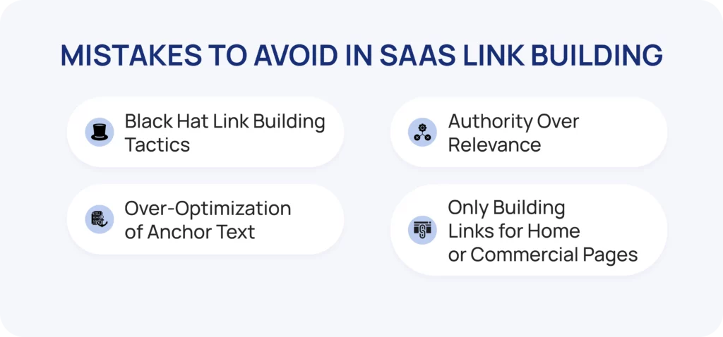 Mistakes to Avoid in SaaS Link Building Methods