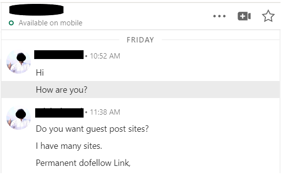 spam on linkedin with guest post proposals