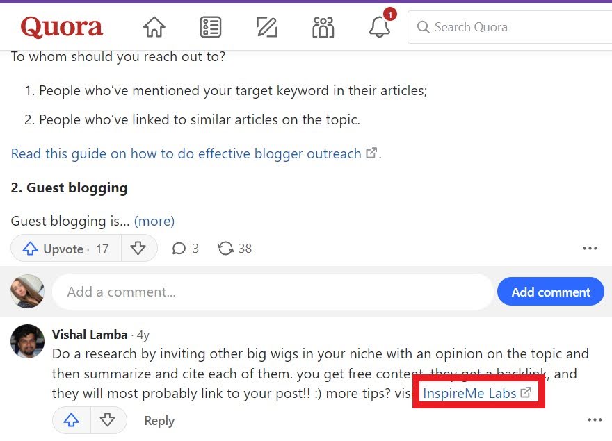 ai generated spam comments on quora