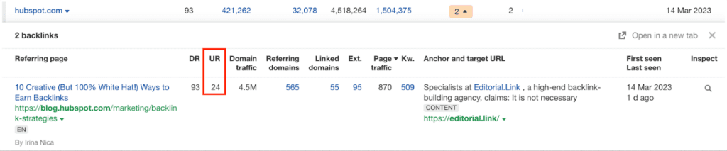 High quality backlinks must be authority