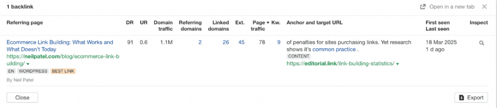 high quality backlinks must be organic