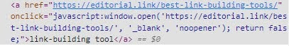 how dofollow link look in html code