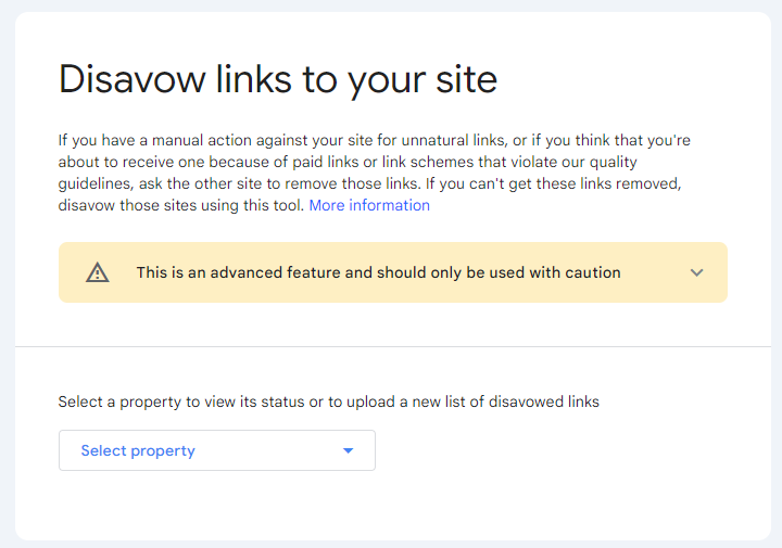 disavow links to your site