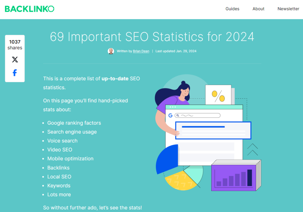 evergreen research paper about seo stats 2024