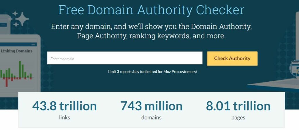 Moz Free Domain Authority Checker