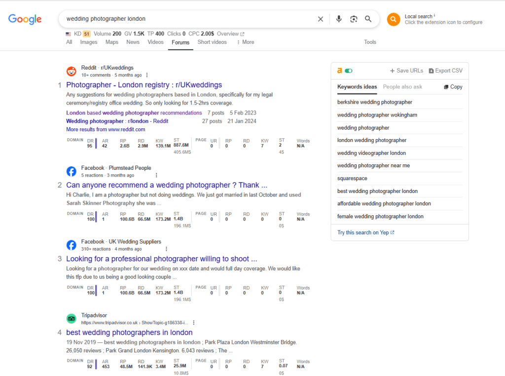 try local forums for backlinks