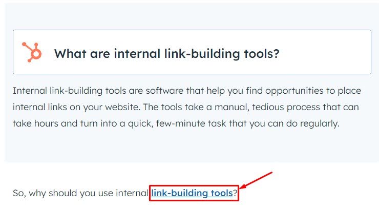 what are internal link-building tools