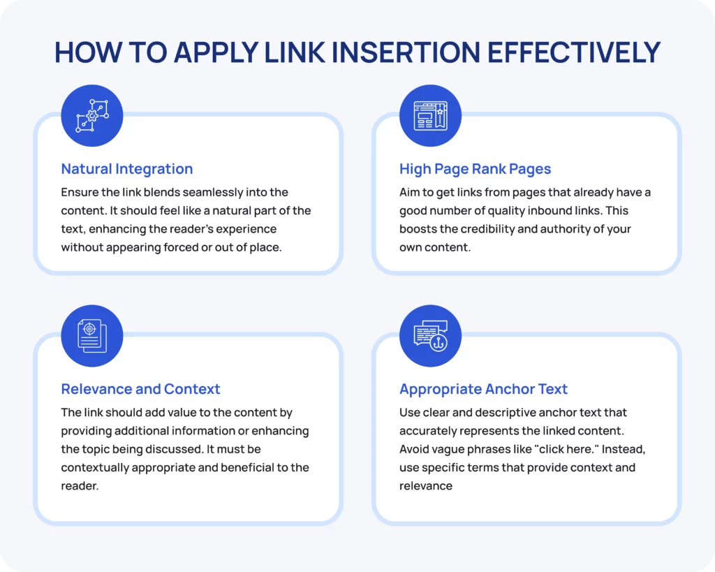 How to Apply Link Insertion Effectively