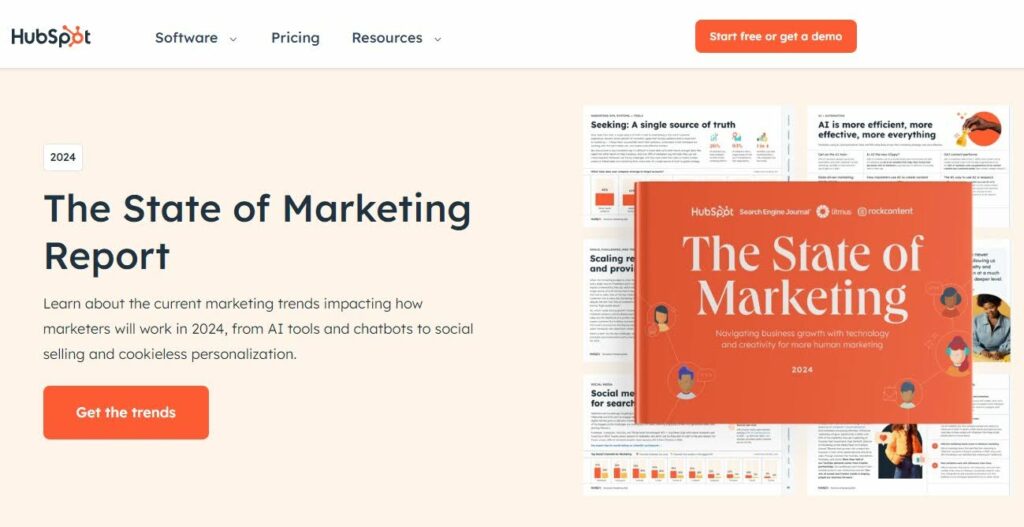 the state of marketing report by HubSpot