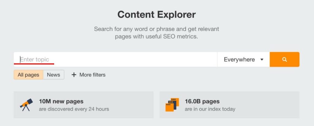 use content explorer to find 404 page