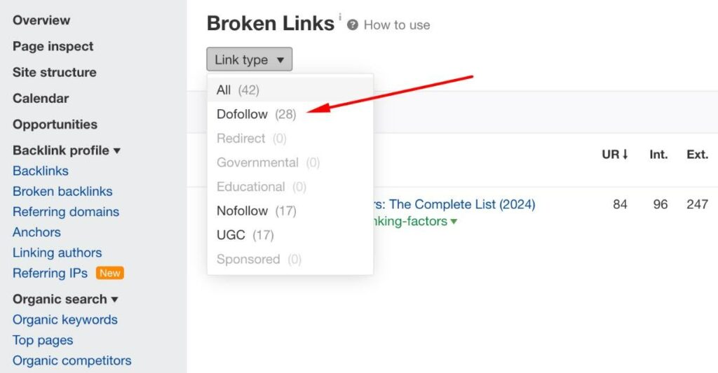 you’ll want to focus on dofollow links