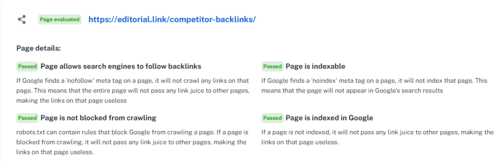 For example, BacklinkManager offers a free link evaluator tool