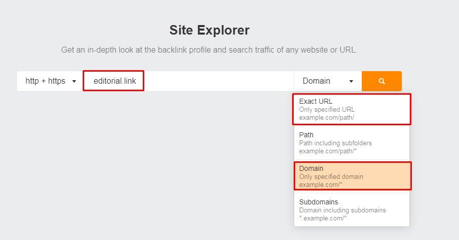 go to site explorer