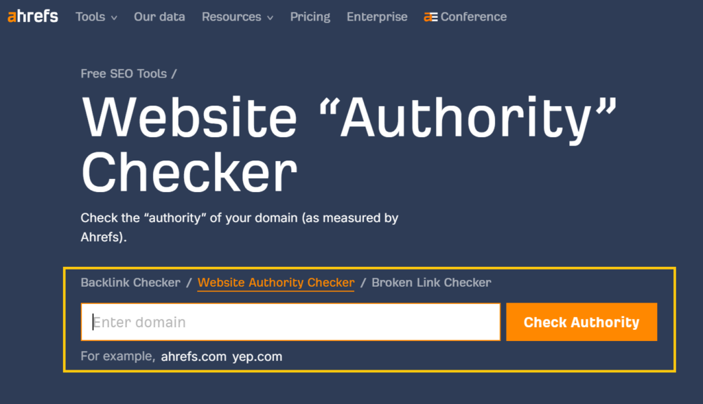 Domain Authority Checker