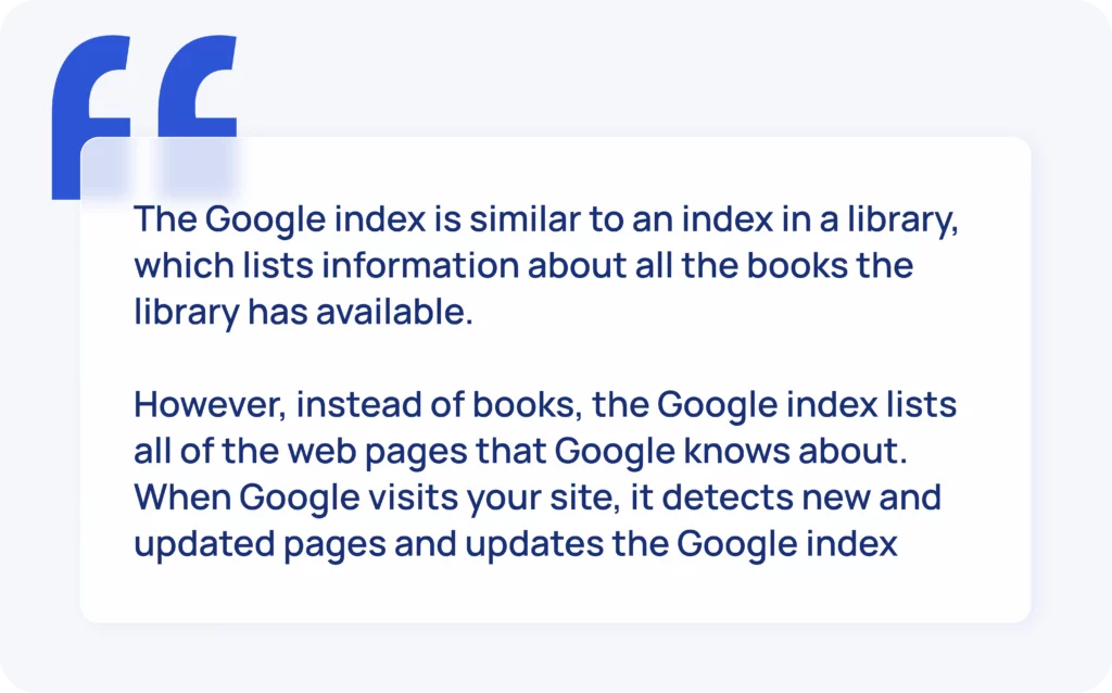 Google about backlink indexing