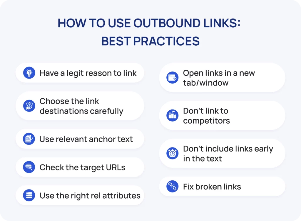 How to use Outbound links: best practices