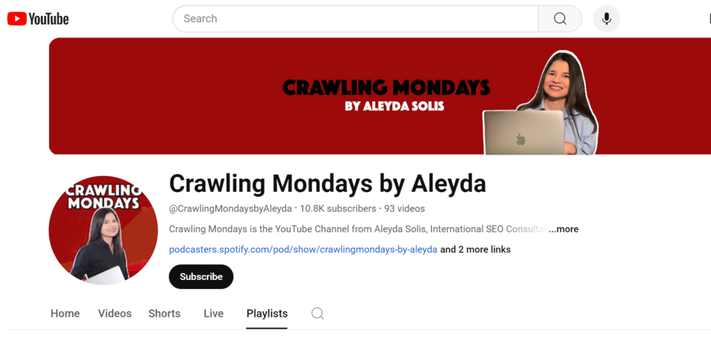 Crawling Mondays by Aleyda Solís