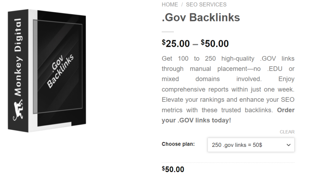 Don't buy gov backlinks