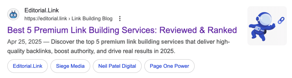 example of optimized schema for rich snippet
