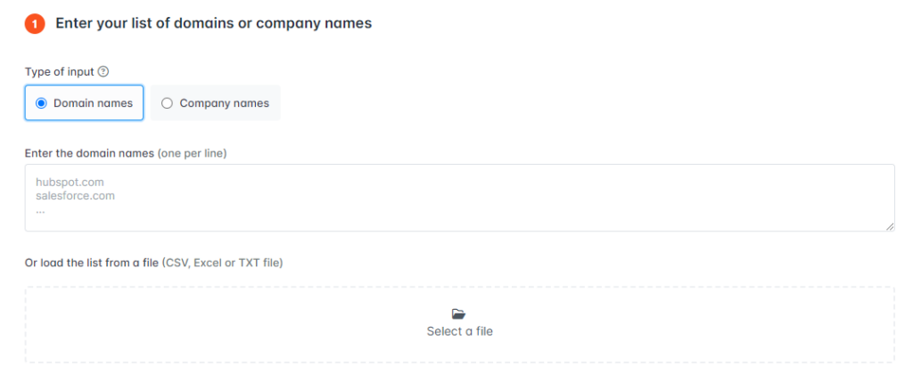 Just create a new bulk by adding domain/company names