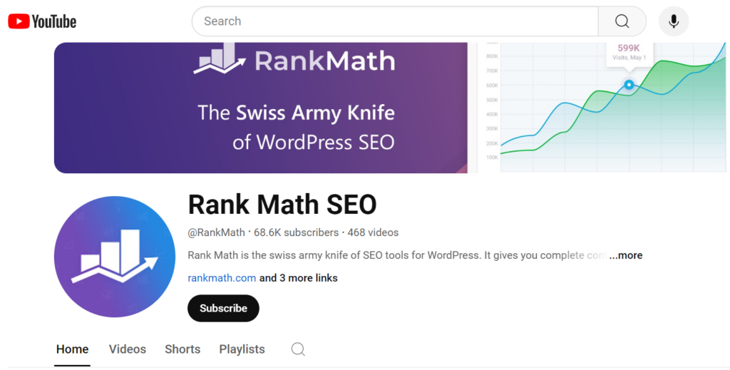 Rank Math SEO Youtube