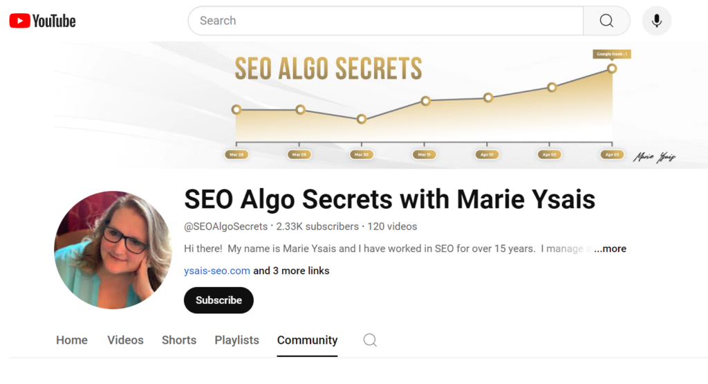 SEO Algo Secrets with Marie Ysais