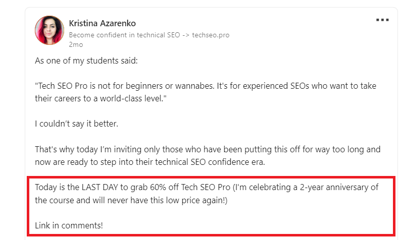 seo courses have discount