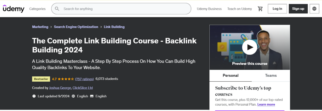 The Complete Link Building Course - Udemy