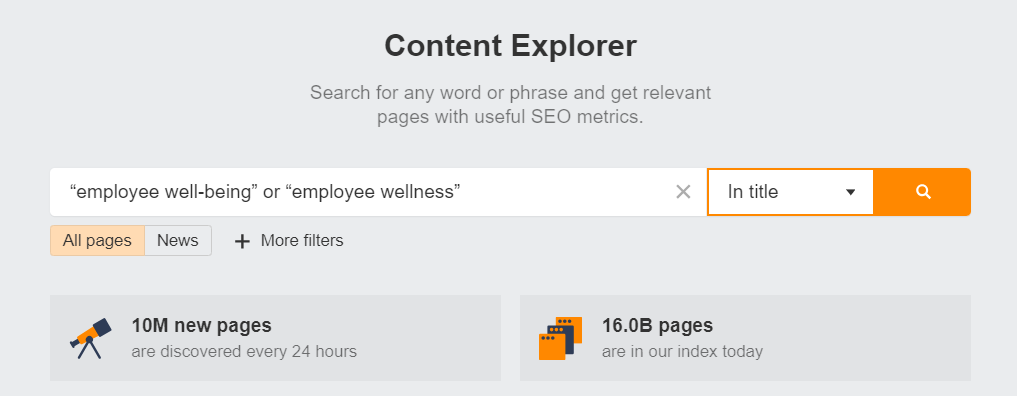 You can find them through Google Search or Ahrefs Content Explorer