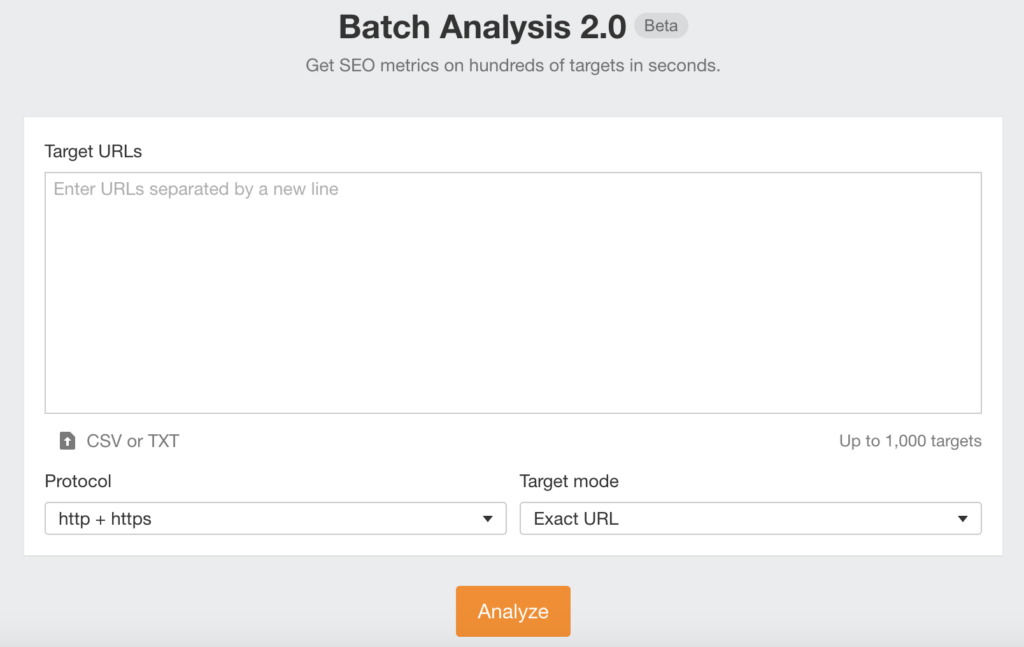 use batch analyze to check traffic of directory