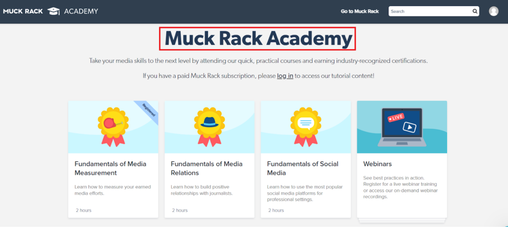 Muck Rack Academy