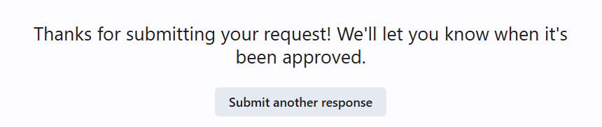 you can hit submit and await for approval