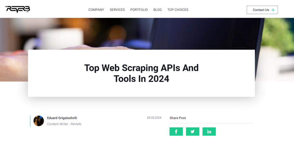 Listicle Top Web Scraping Apis and Tools