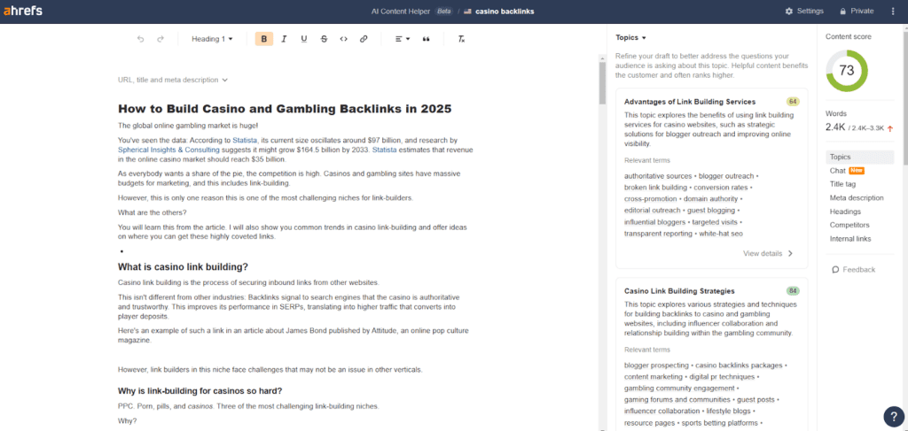 Create Comprehensive Content