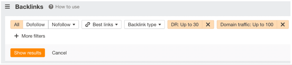 Identify toxic backlinks