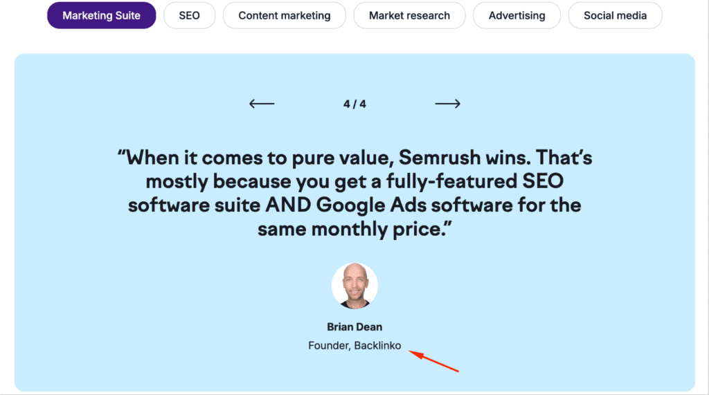 unlinked testimonial backlink