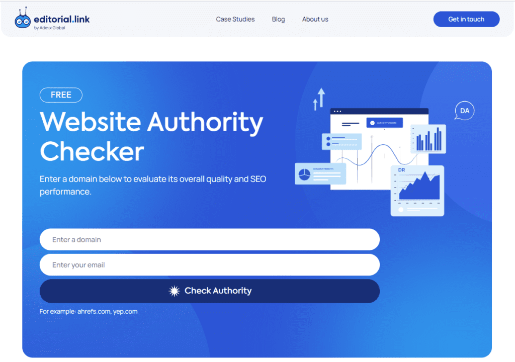 Website authority checker